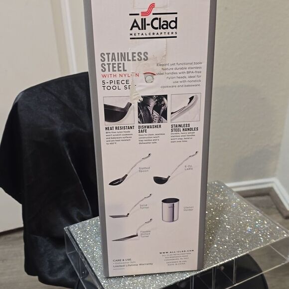 All-Clad Stainless Steel w/Nylon 5-PC Tool Set - Picture 15 of 16